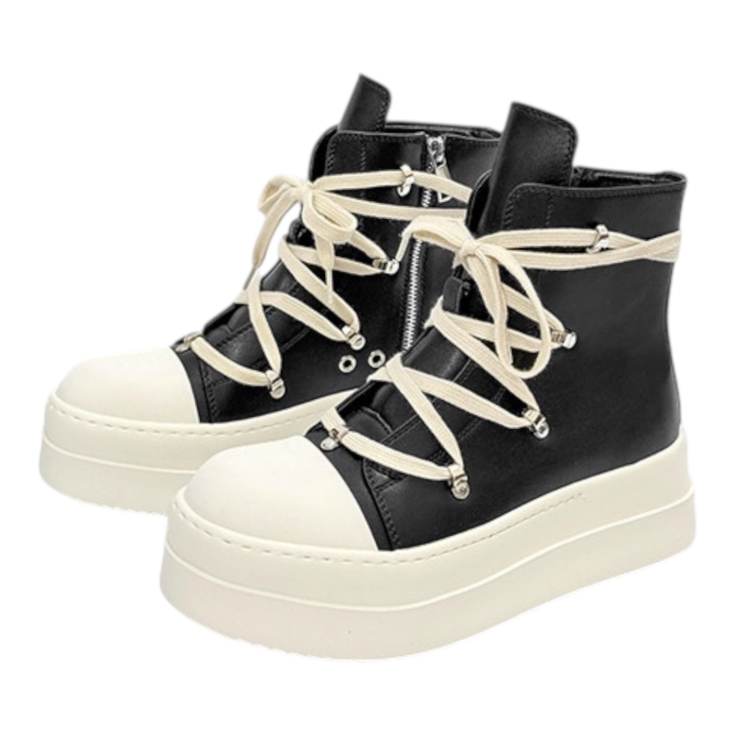 Heavy Sole Wrap High-Top Boots znk000227
