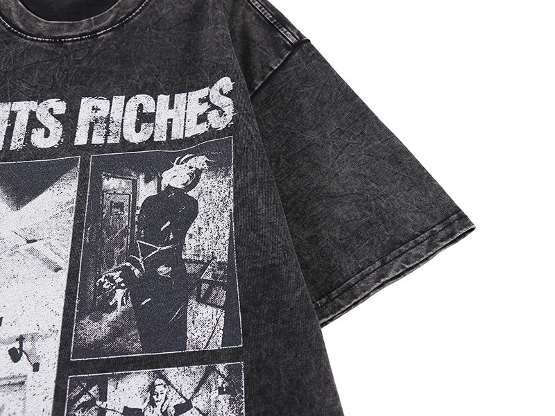 ユニセックス グランジTシャツ｜ENFANTS RICHES×PUNISHMENT SCHOOLデザイン SS-000307