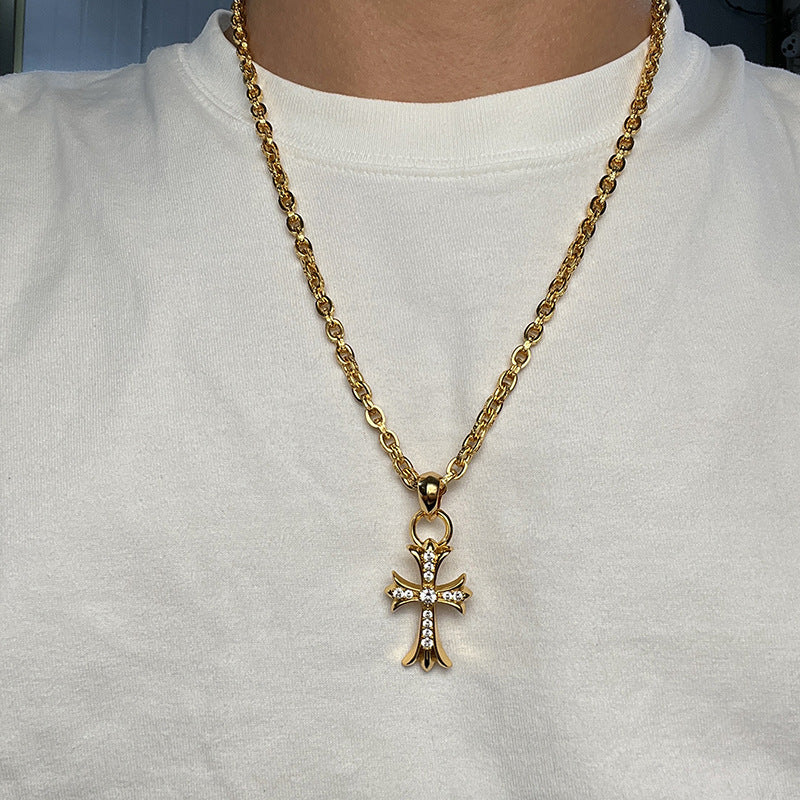 18kgp クロスチェーンネックレス znk000136