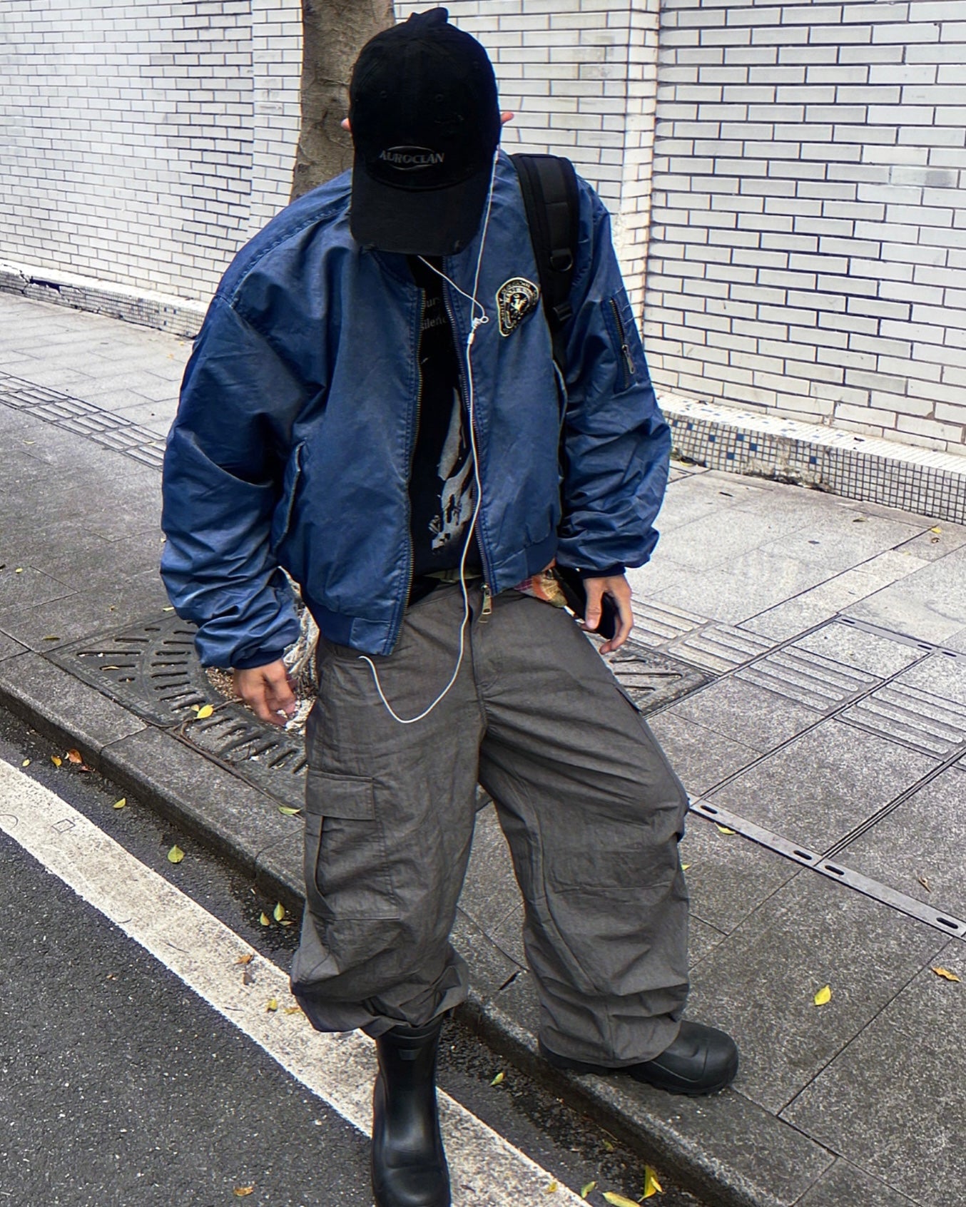 ワッペンロゴ MA-1ブルゾン znk000116