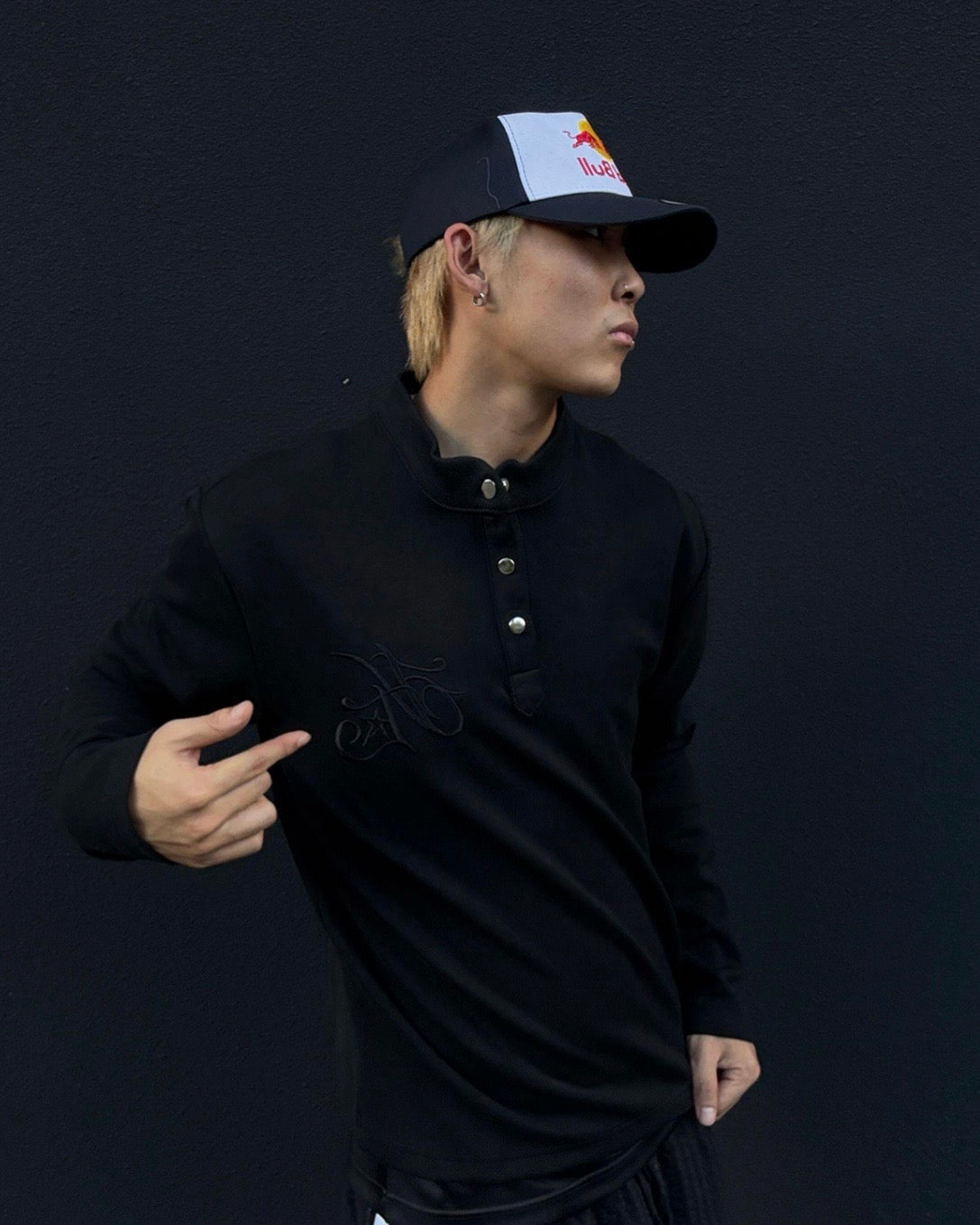 ヘンリーネックロングスリーブTシャツ znk000154