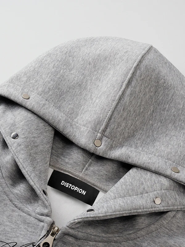 ゴシックレタリングジップパーカー znk000083