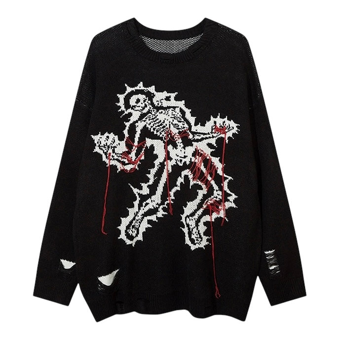 ダメージアートニット znk000011