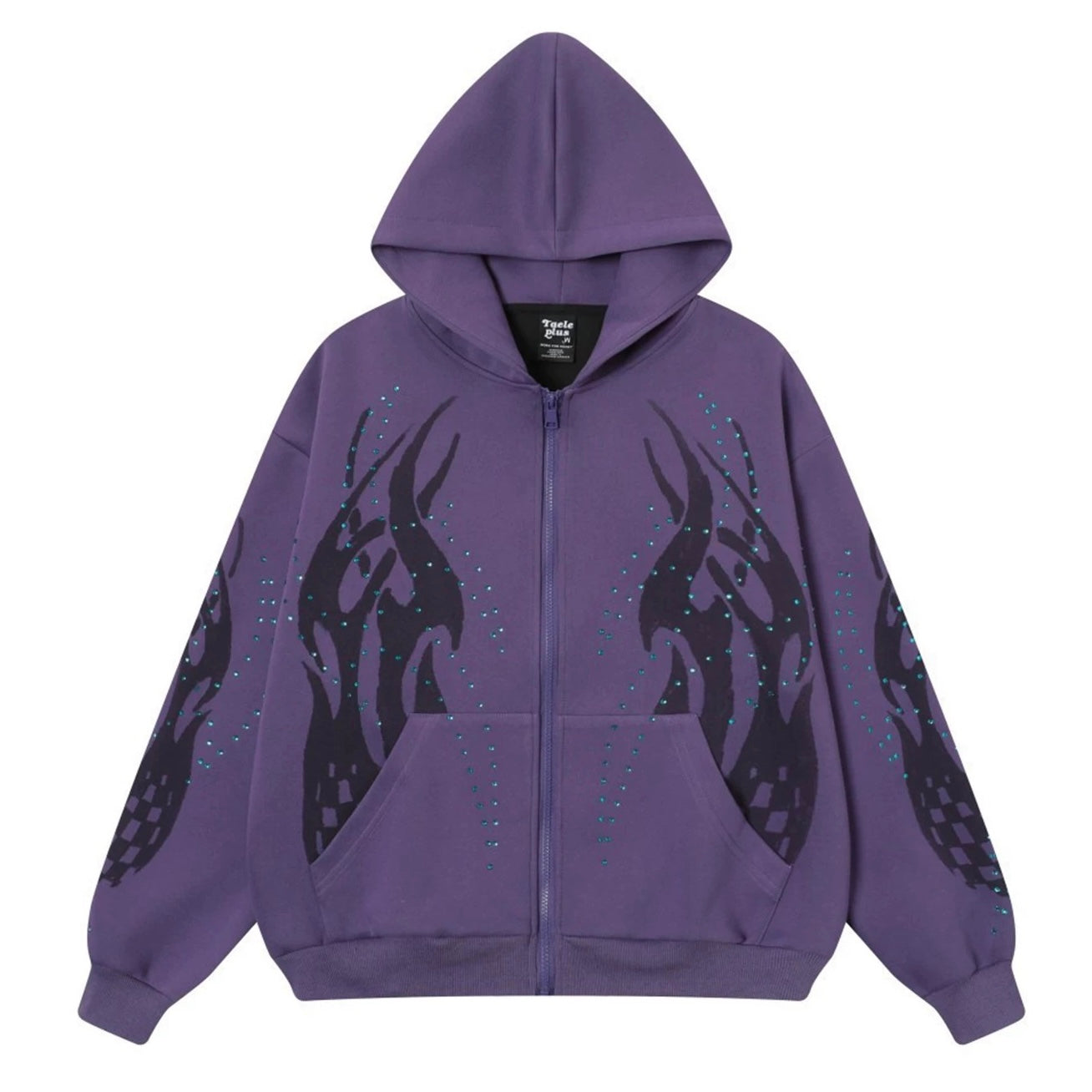 フレイムグラフィックジップアップパーカー znk000057