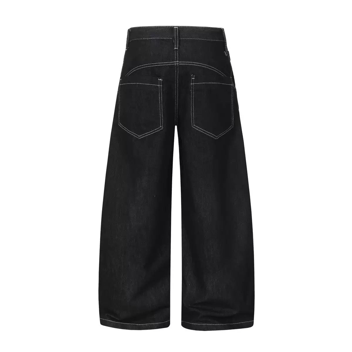 Buckle Wide Denim Pants znk000273