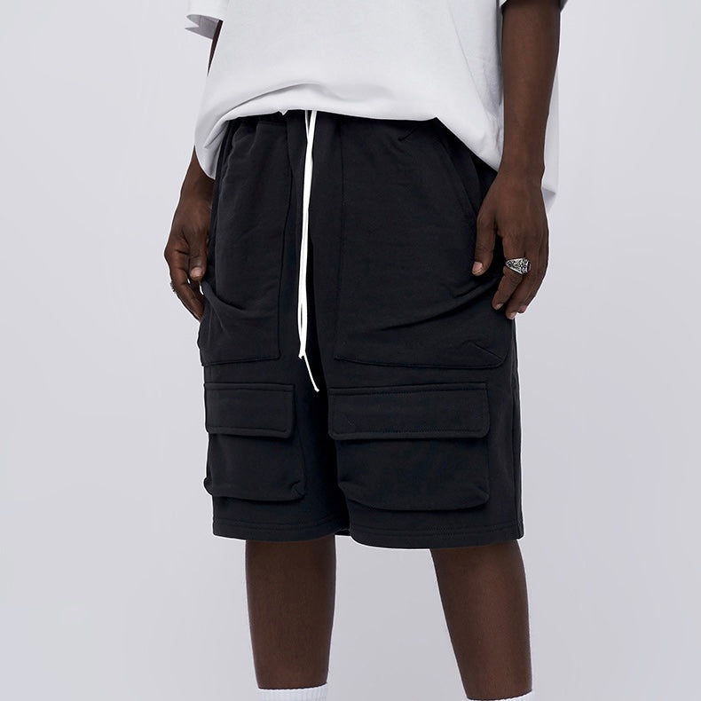 【2color】カジュアルストリート ハーフカーゴパンツ ビッグポケット SS-000321