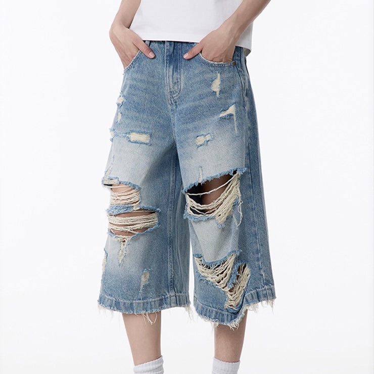 ダメージデニムショーツ SS-000456