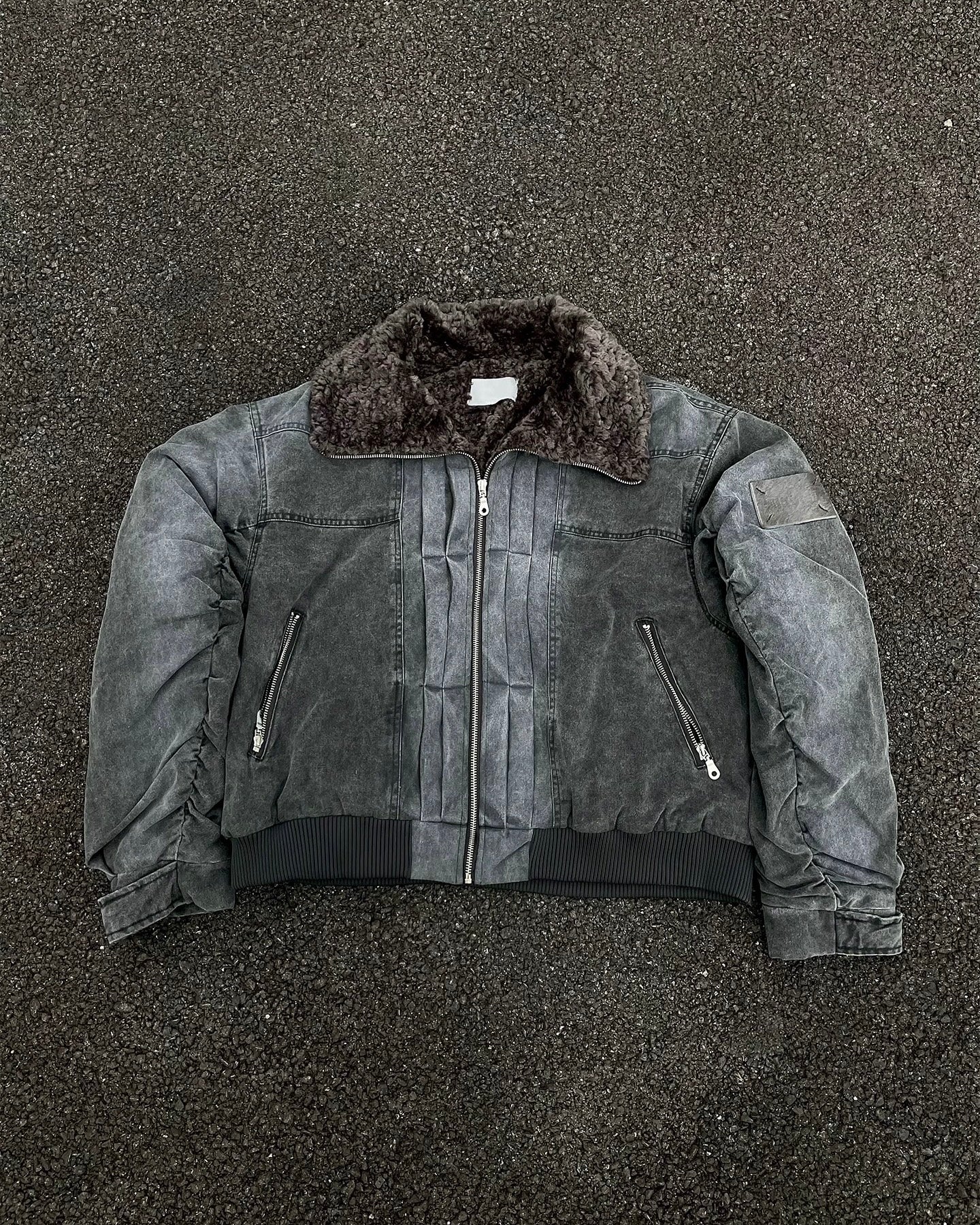 ウォッシュデニムボンバージャケット znk000170