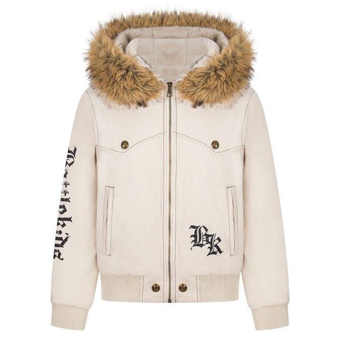 フェイクファーフードジャケット znk000107