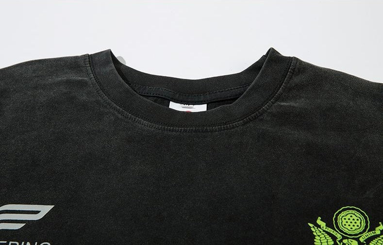 Graphic Layered Long T-Shirt znk000214