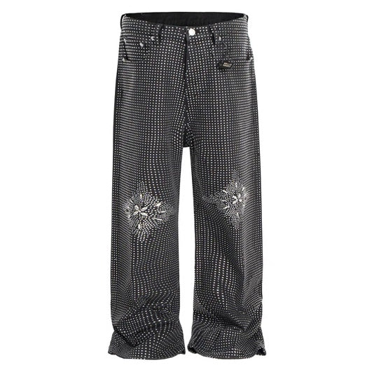 オーバードットデザインワイドデニム znk000092