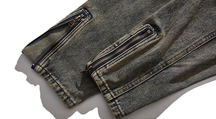 ウォッシュデニムスタンドジャケット znk000126