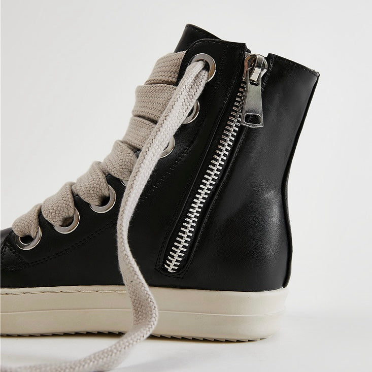 ボリュームレース ハイカットスニーカー znk000012