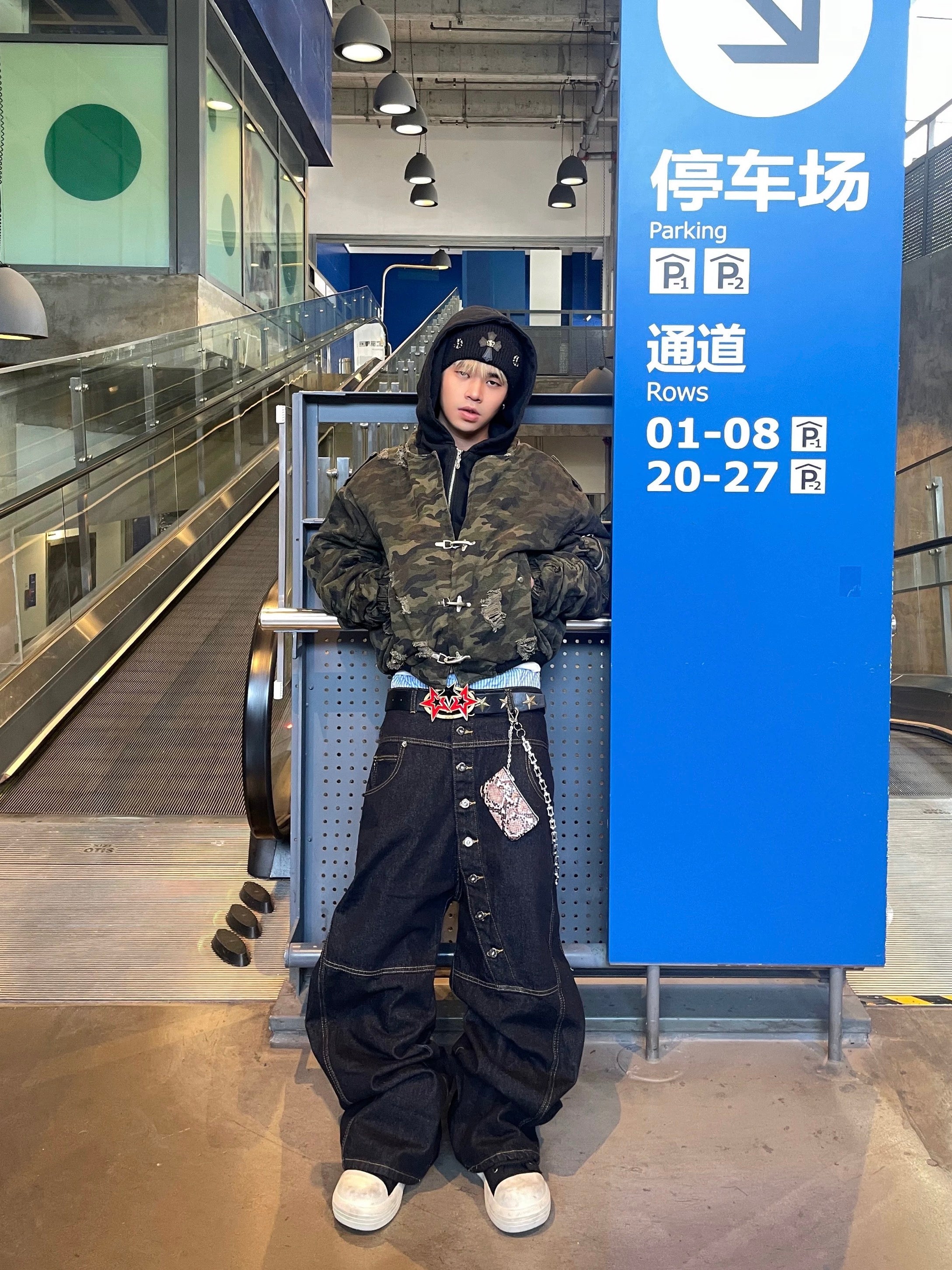 カモフラダメージフックジャケット znk000094