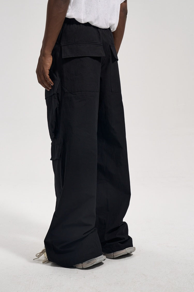 Wide Fit Multi-Pocket Cargo Pants znk000225