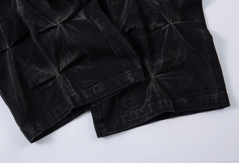 立体デザイン ワイドデニムパンツ 
SS-000699