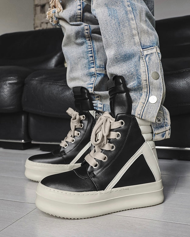 Side Zip Platform Sneakers znk000226