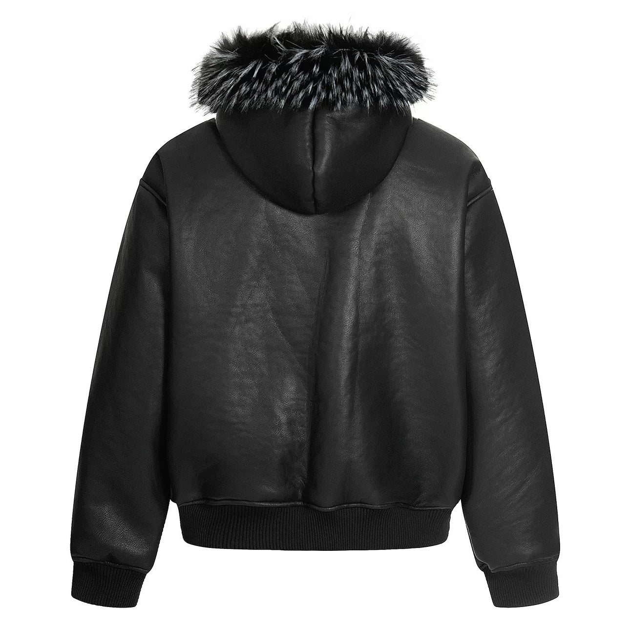 フェイクレザーフーディジャケット znk000069