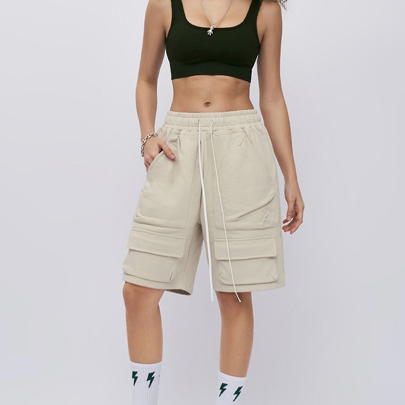 【2color】カジュアルストリート ハーフカーゴパンツ ビッグポケット SS-000321