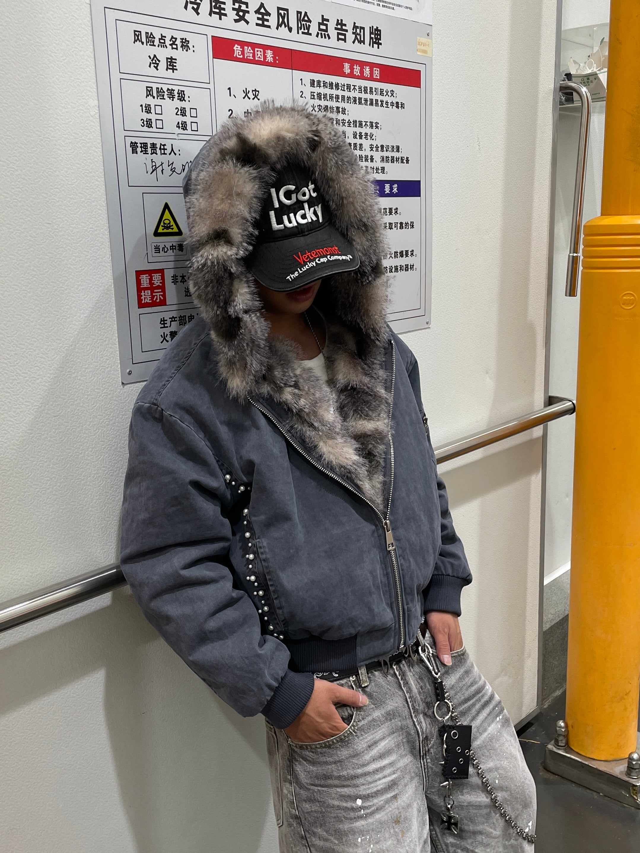 スタッズラインファージャケット znk000121