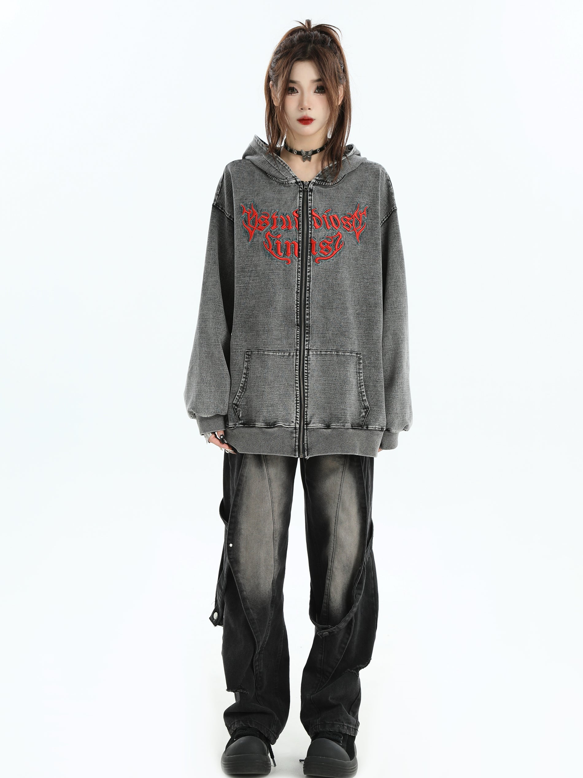 ウォッシュドロゴジップパーカー SS-000669