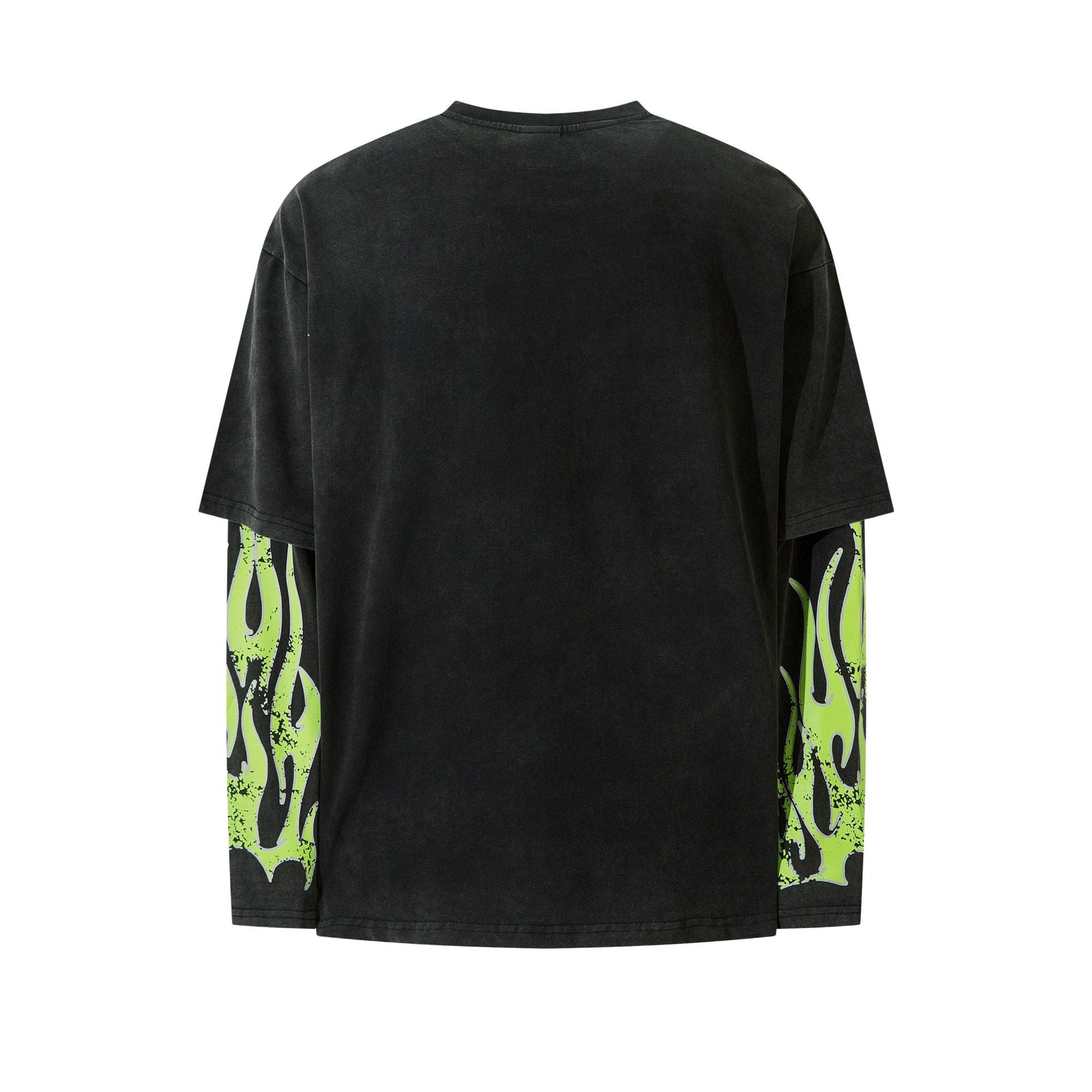 Graphic Layered Long T-Shirt znk000214