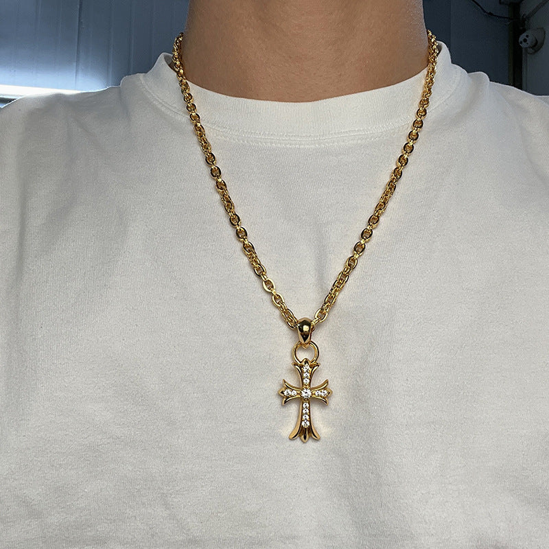 18kgp クロスチェーンネックレス znk000136