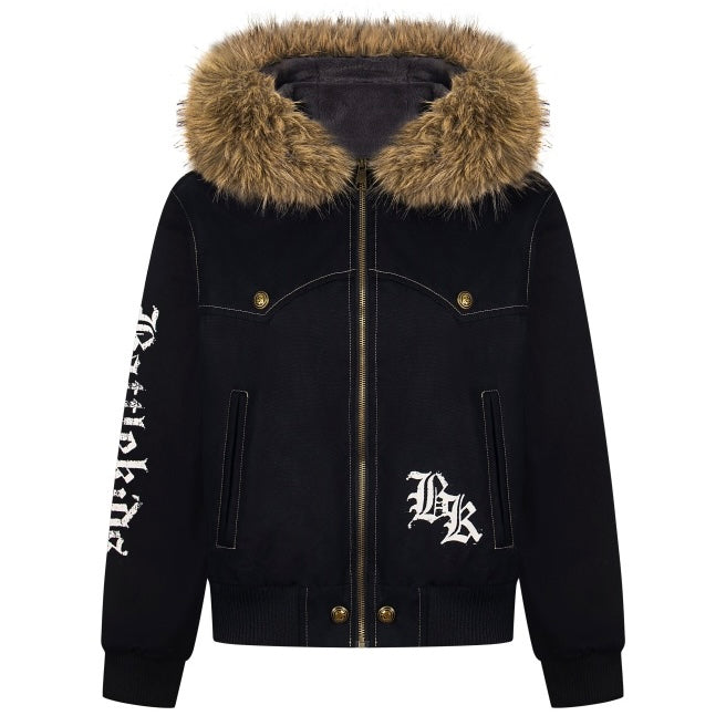 フェイクファーフードジャケット znk000107