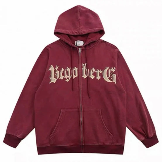 ゴシックロゴ ジップパーカー SS-000687