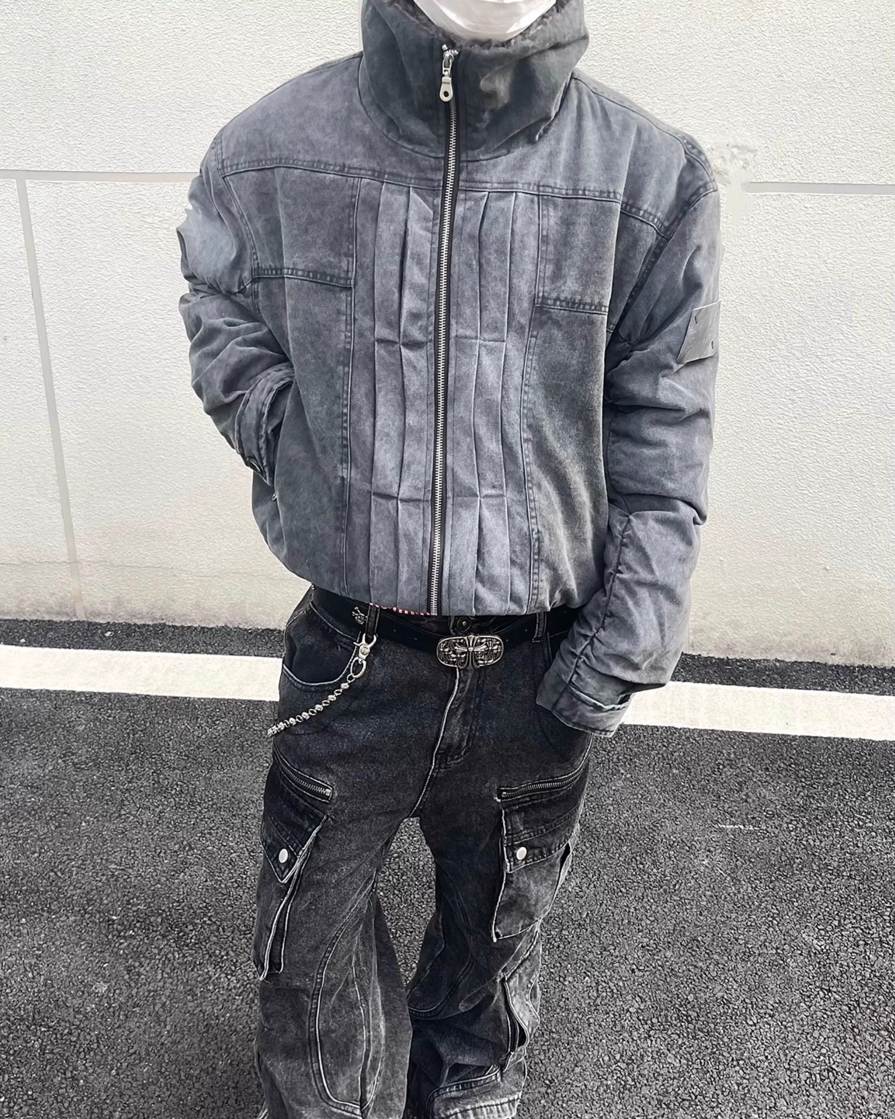ウォッシュデニムボンバージャケット znk000170