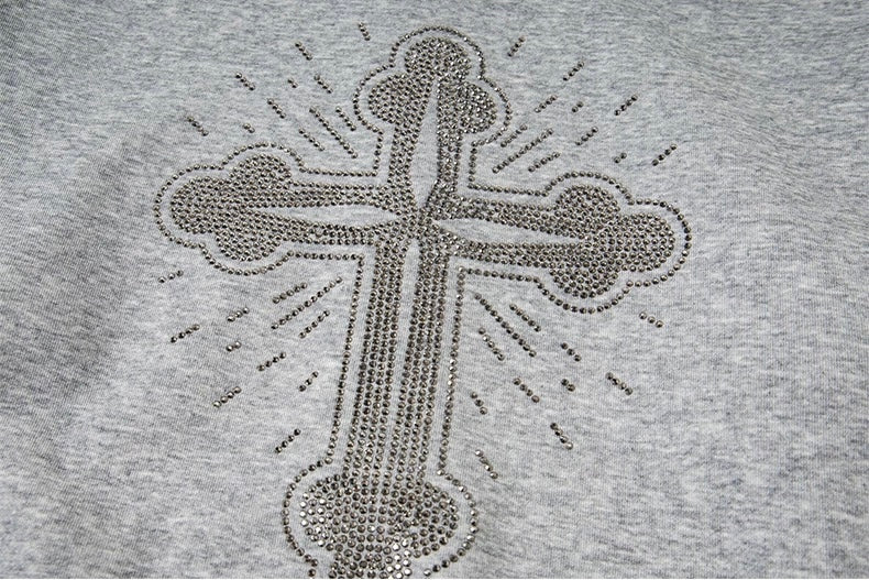 ユニセックス クロススタッズ ジップパーカー SS-000689