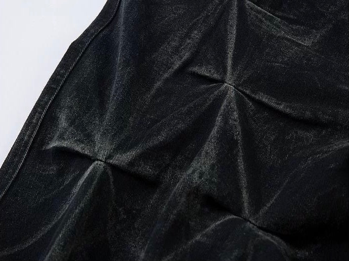 ジオメトリックバギーデニムパンツ znk000117