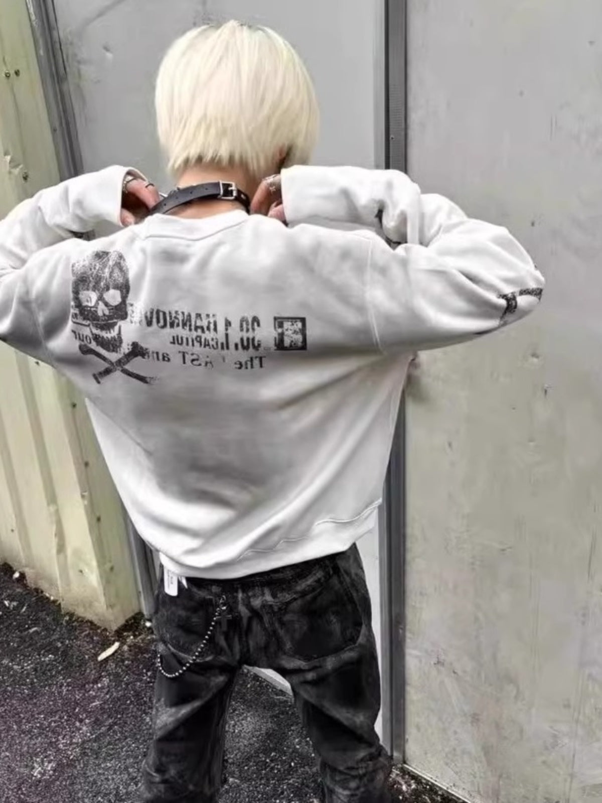 スカルプリントグラフィックスウェット znk000074