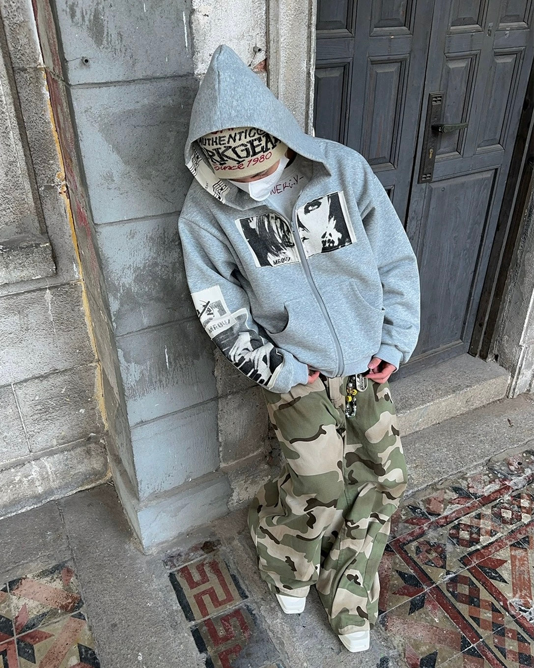 フォトパッチフルジップパーカー znk000149