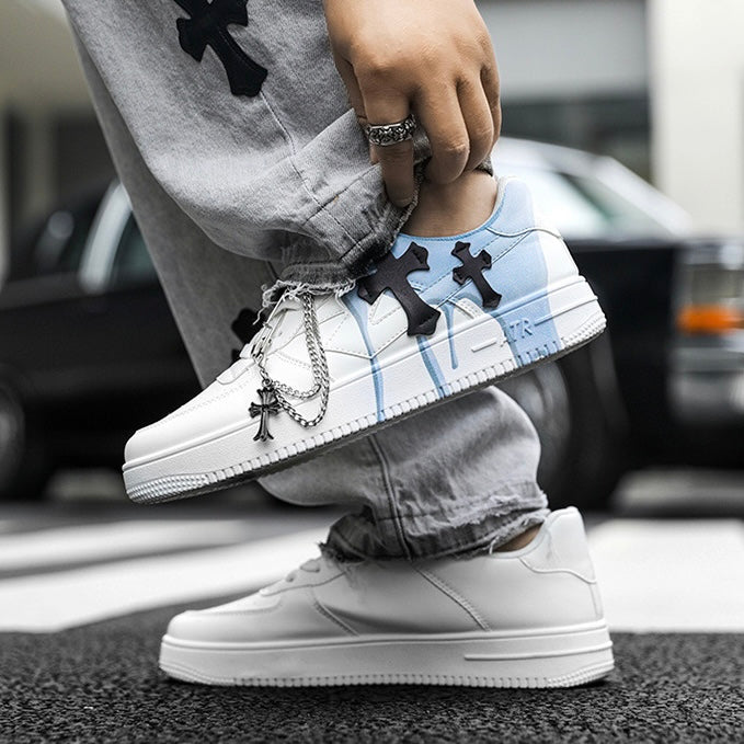 クロスチェーンペイントスニーカー znk000032