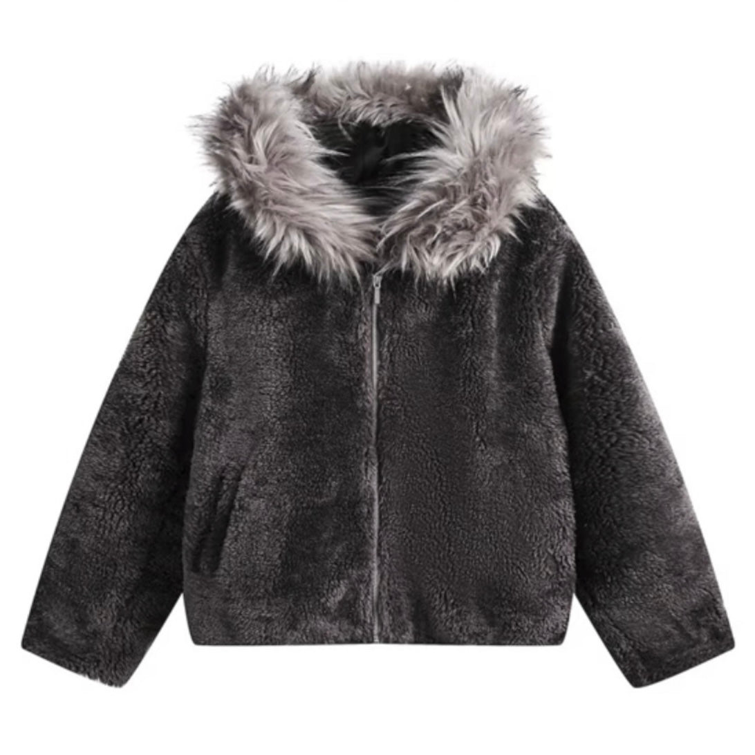 ファーフードボアジャケット znk000157