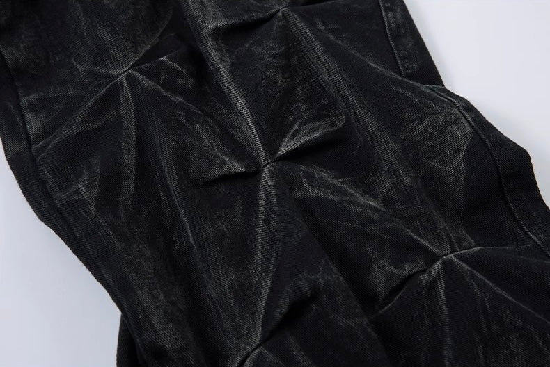 立体デザイン ワイドデニムパンツ 
SS-000699