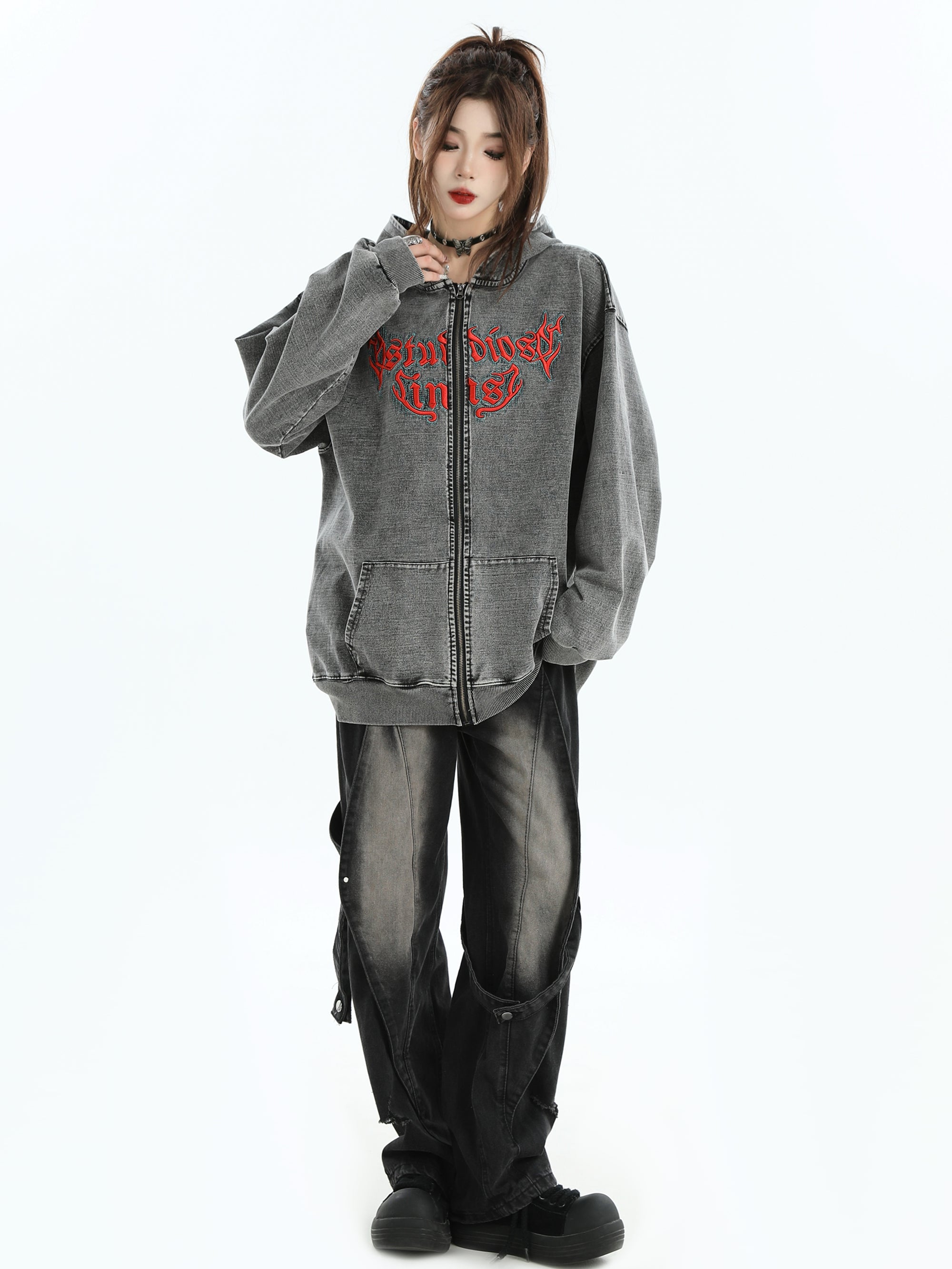 ウォッシュドロゴジップパーカー SS-000669