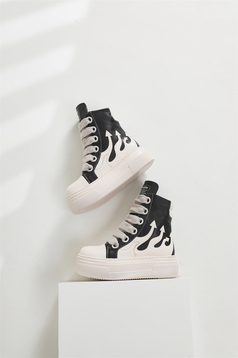 フレイム厚底ハイカットスニーカー znk000013