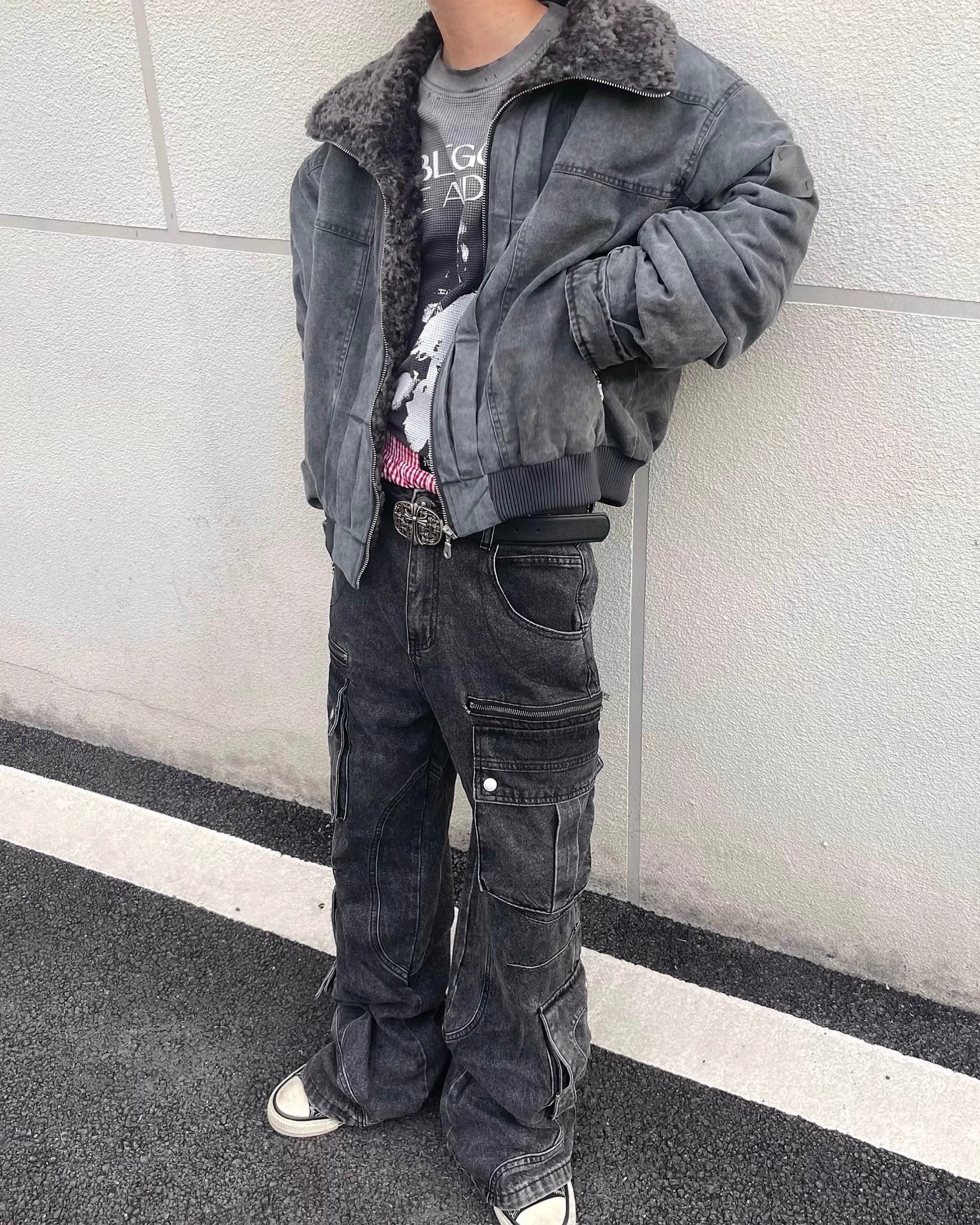 ウォッシュデニムボンバージャケット znk000170