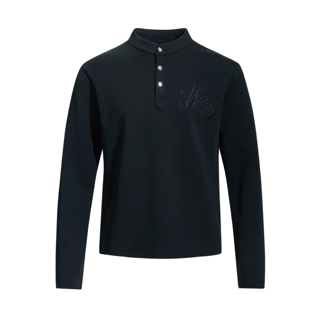 ヘンリーネックロングスリーブTシャツ znk000154