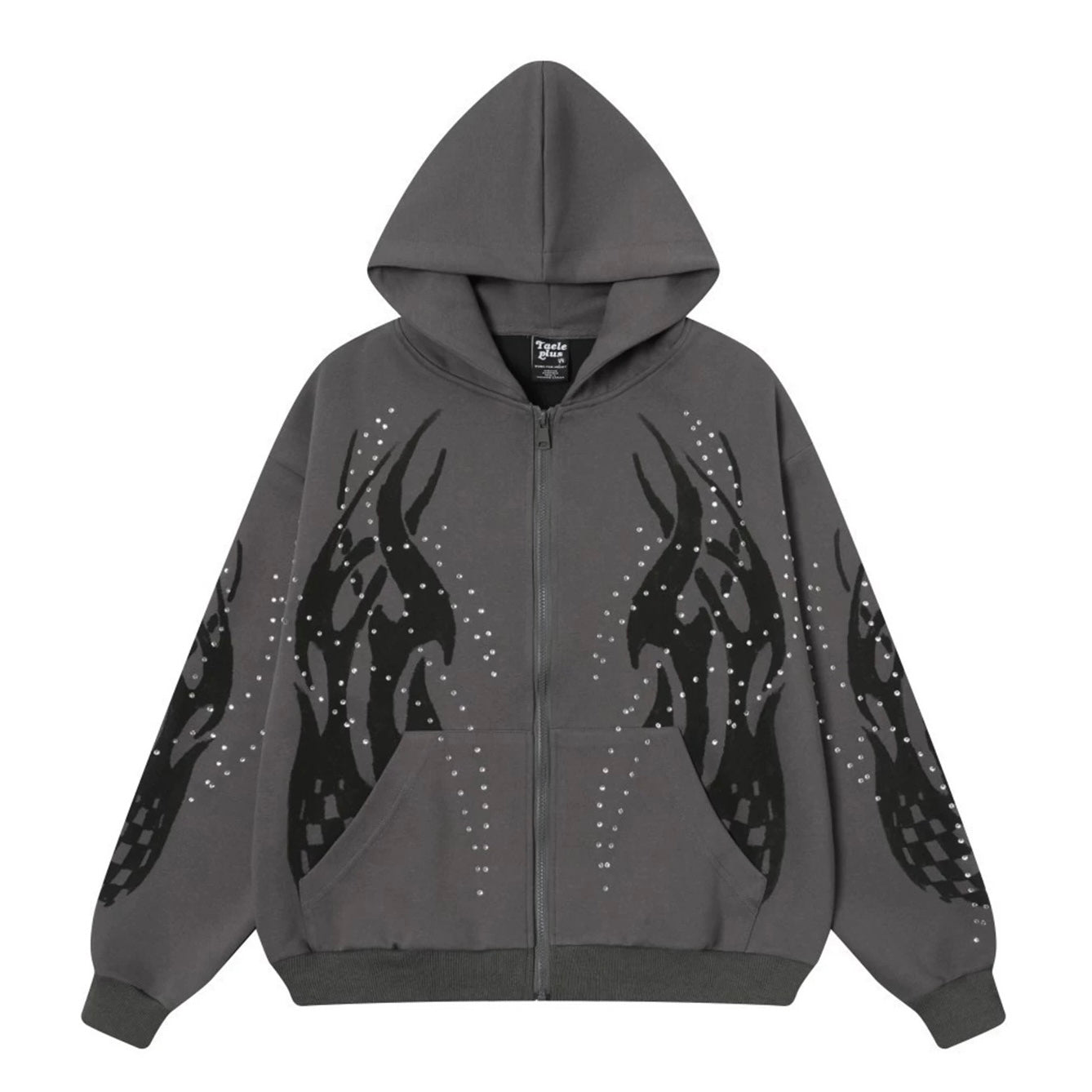 フレイムグラフィックジップアップパーカー znk000057