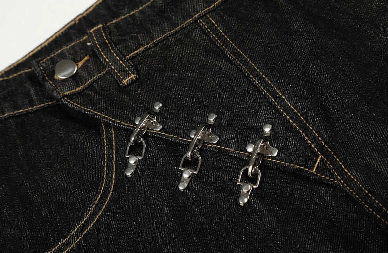 Wide Barrel Denim Pants znk000236