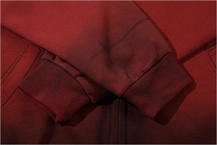 ストリート ジップパーカー BORFEND バックナンバー ロゴ入り フーディ SS-000690