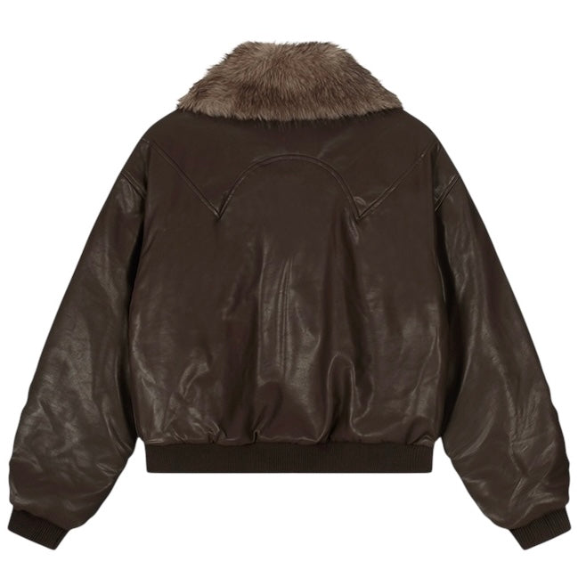 フェイクファーレザーブルゾン znk000102