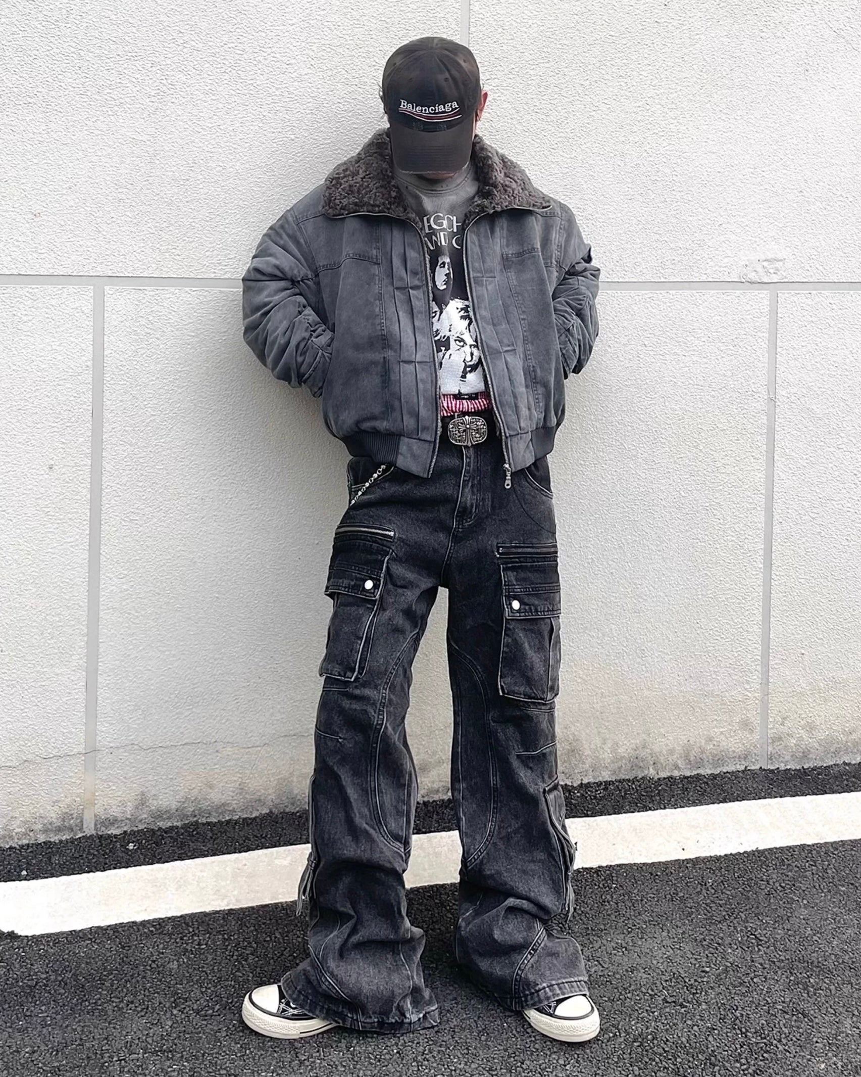 ウォッシュデニムボンバージャケット znk000170