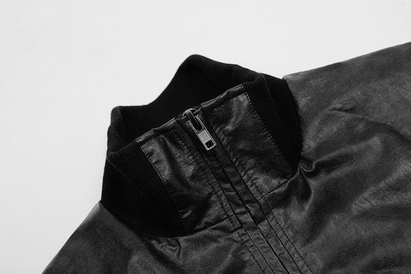 フェイクレザー ボンバージャケット znk000036