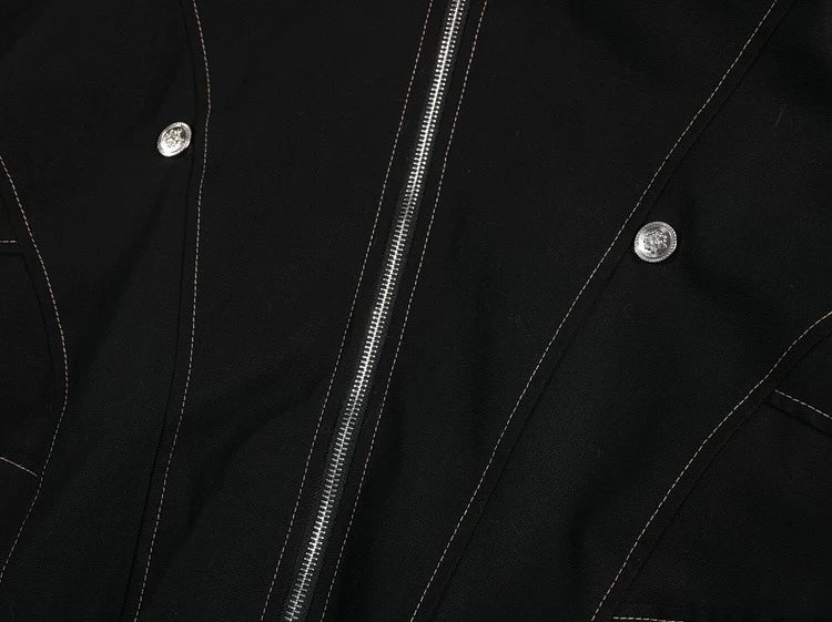 ファーフードボンバージャケット znk000099