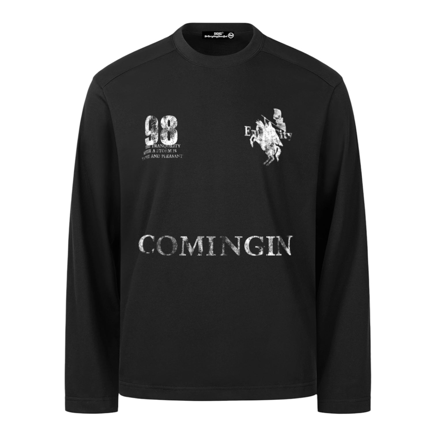 クラッシュプリント ロングスリーブTシャツznk000098