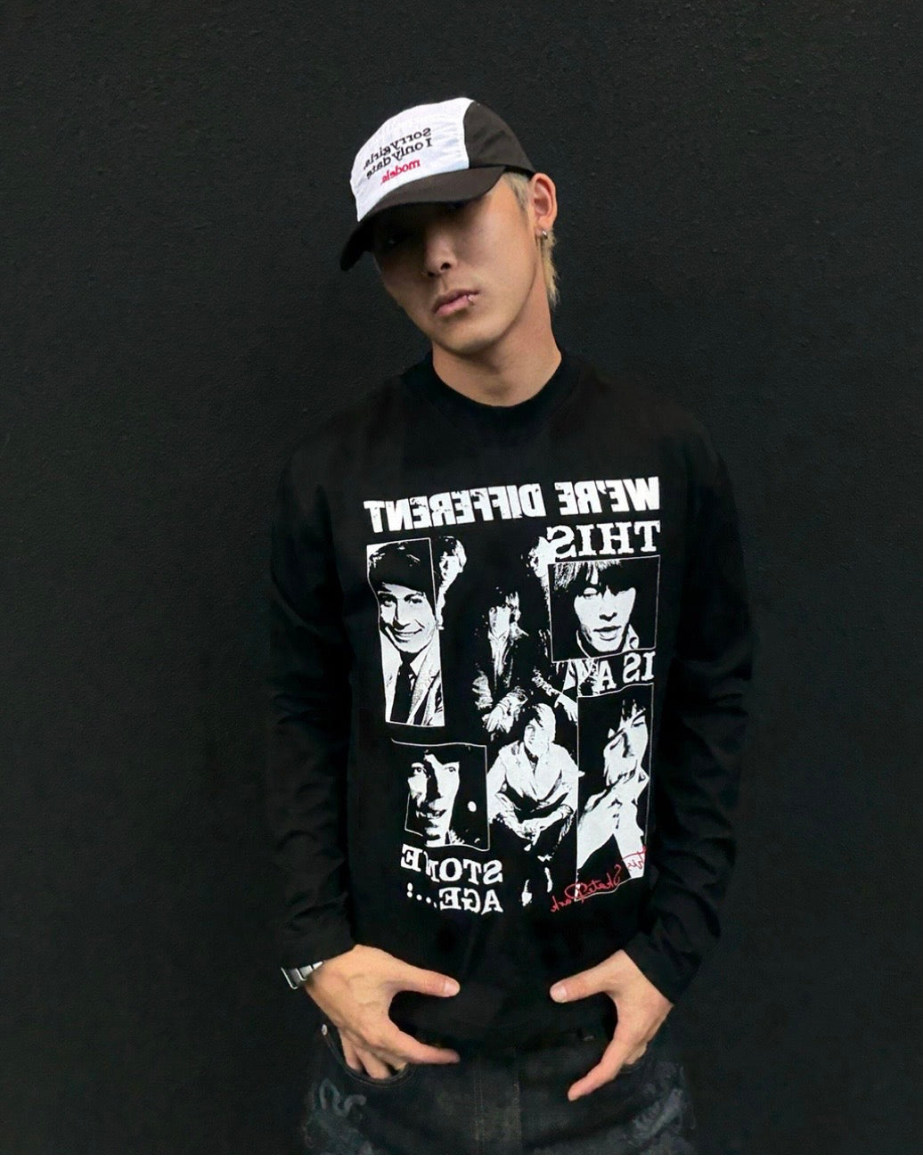 グラフィックロングTシャツ 
znk000153